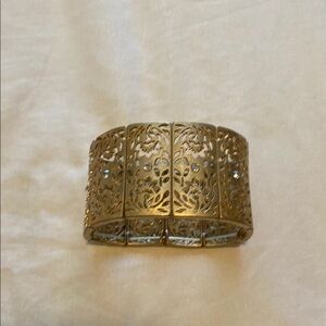 Gold Filigree Cuff Bracelet